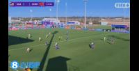 这球漂亮!周欣怡弧顶左脚世界波破门,U17女足1-0领先美国