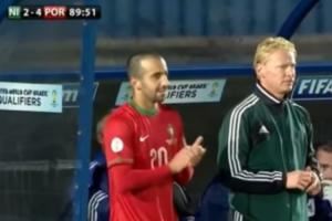  只大9天🤯13年世预赛，曼联主帅阿莫林曾在第89分钟替换C罗登场